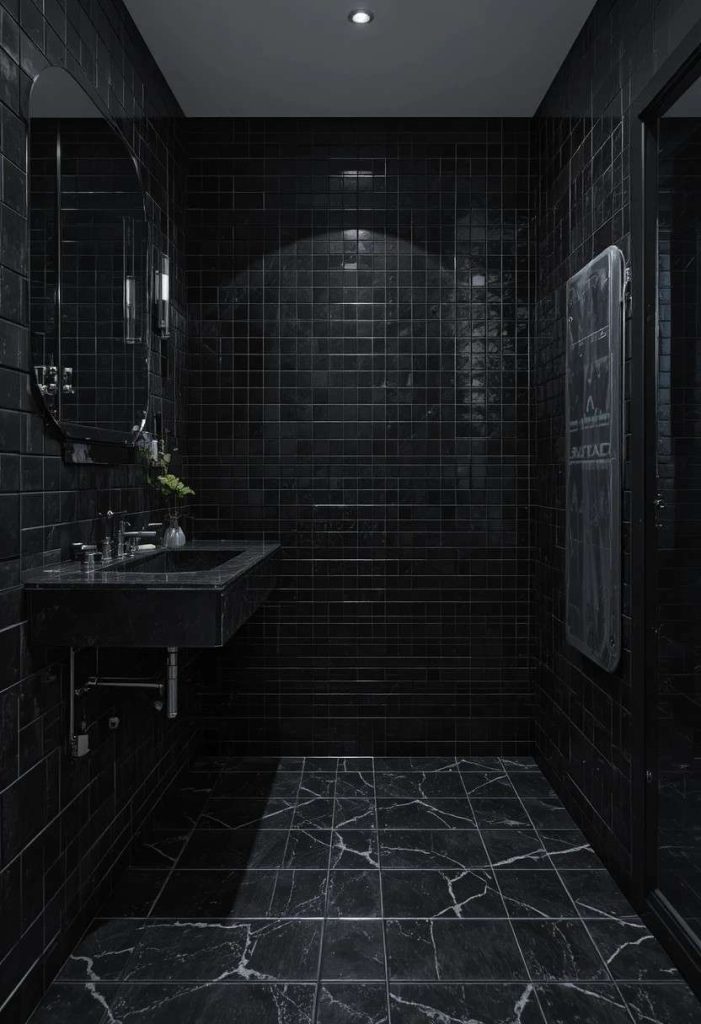 Use Black Grout for a Seamless Look