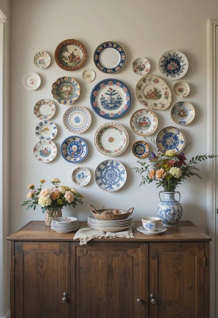 Hang a Collection of Vintage Plates