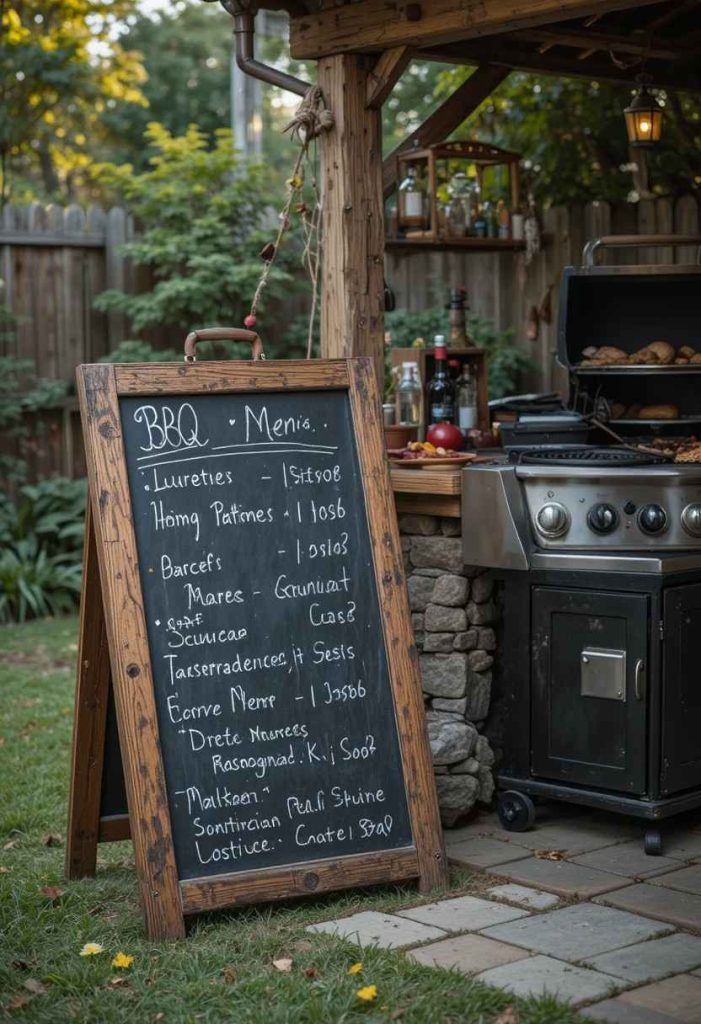 Add a Chalkboard Menu Sign