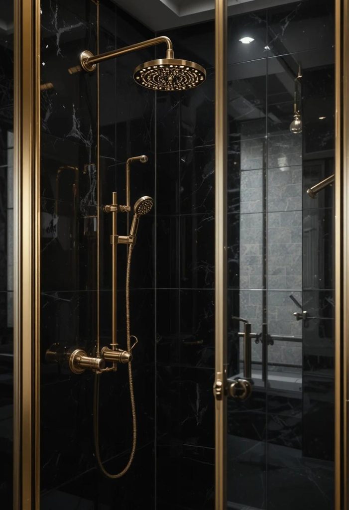 Use Gold Shower Fixtures