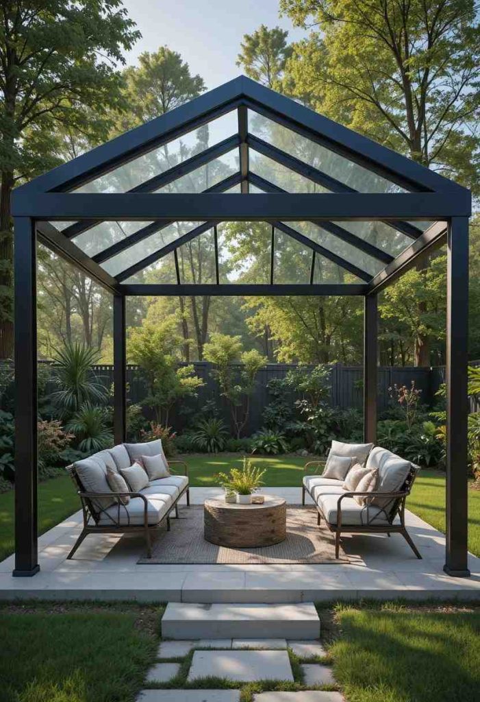 The Metal and Glass Gazebo
