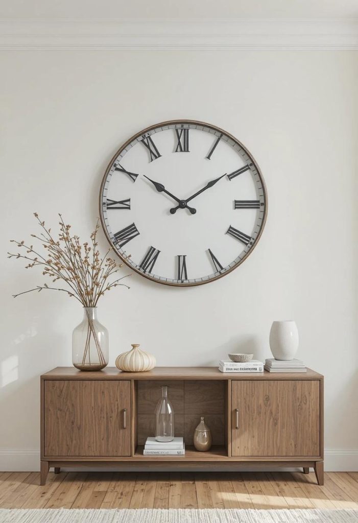 Make a Wall Clock the Focal Point