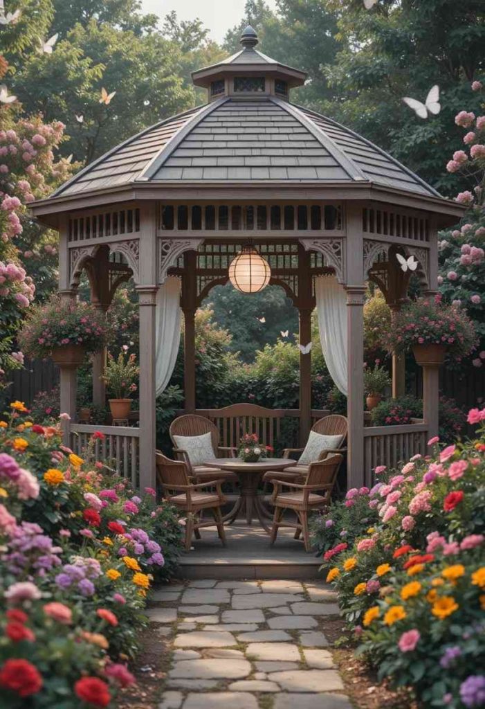 The Flower-Framed Gazebo