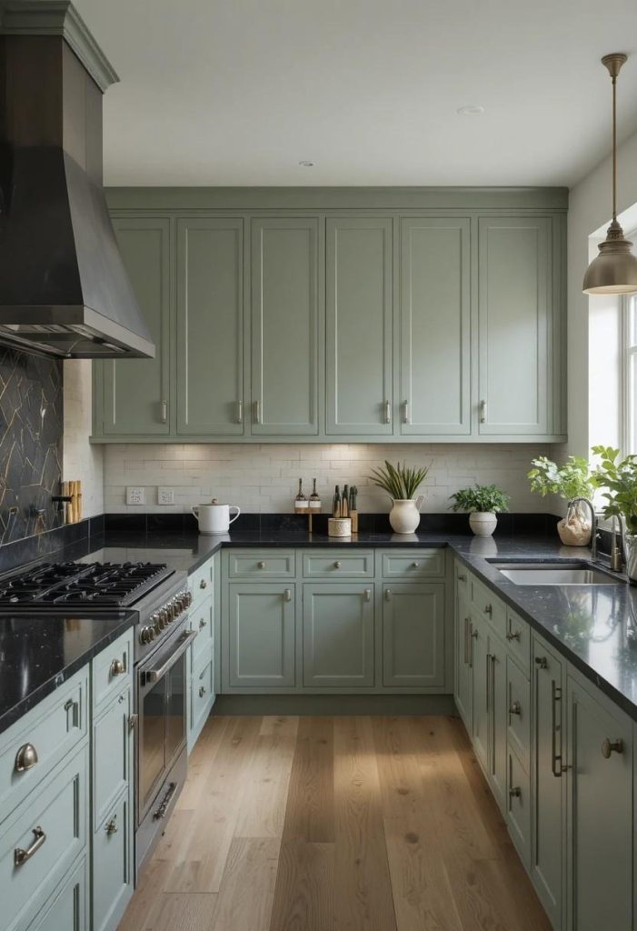 Pair With Sage Green Cabinets