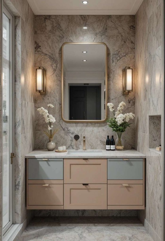 Use a Two-Tone Vanity