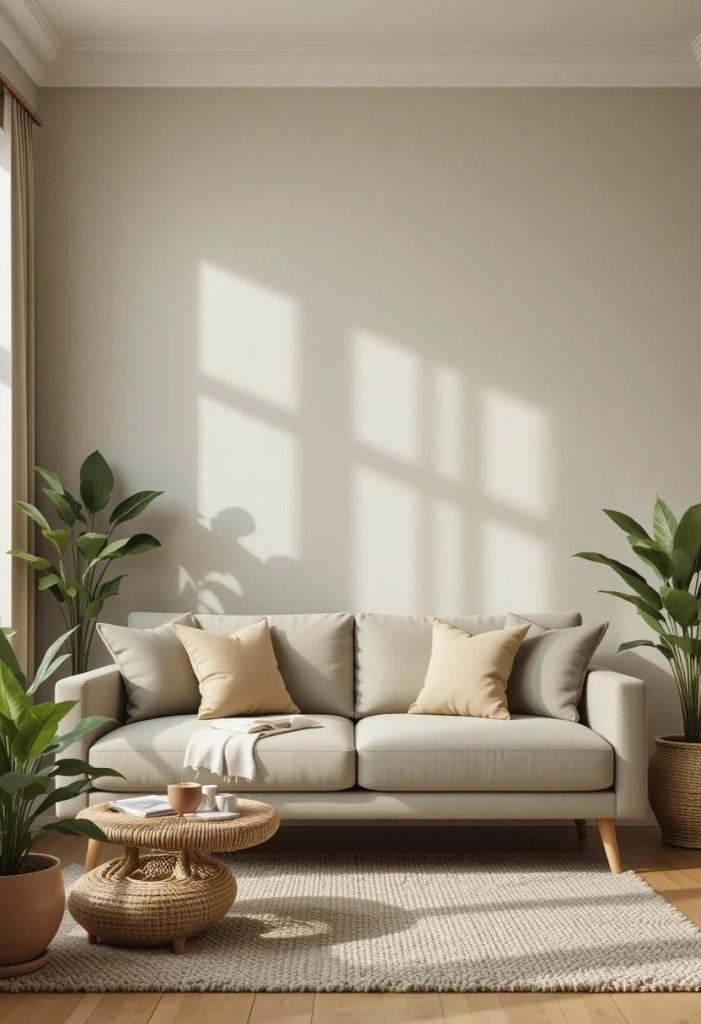 Warm Taupe and Sage