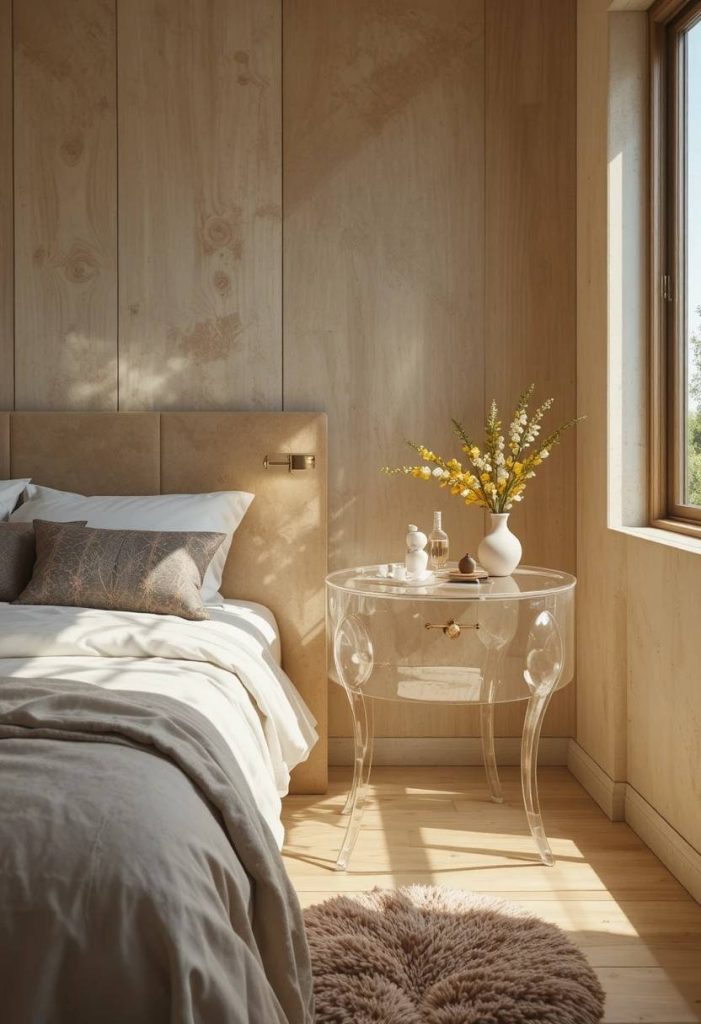 Use Transparent and Glass Furniture Pieces: Visual Lightness is Physical Spaciousness
