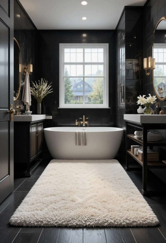 Add a Cozy Bath Mat