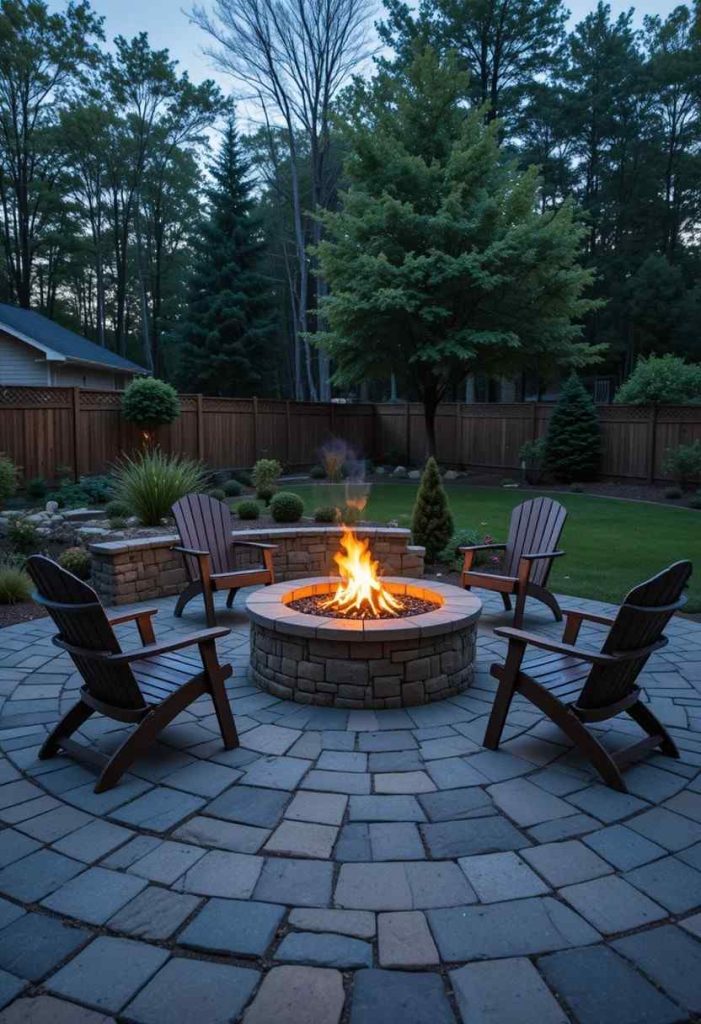 Add a Stone Paver Patio Around It
