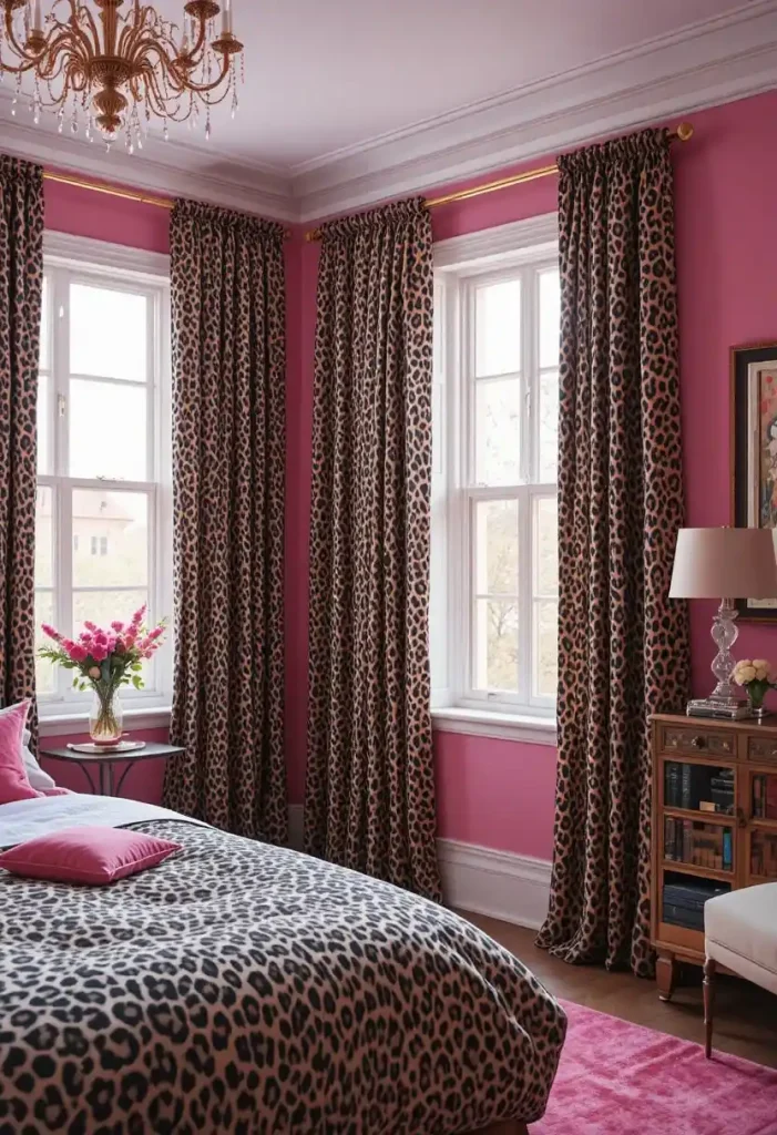 Add Cheetah Print Curtains