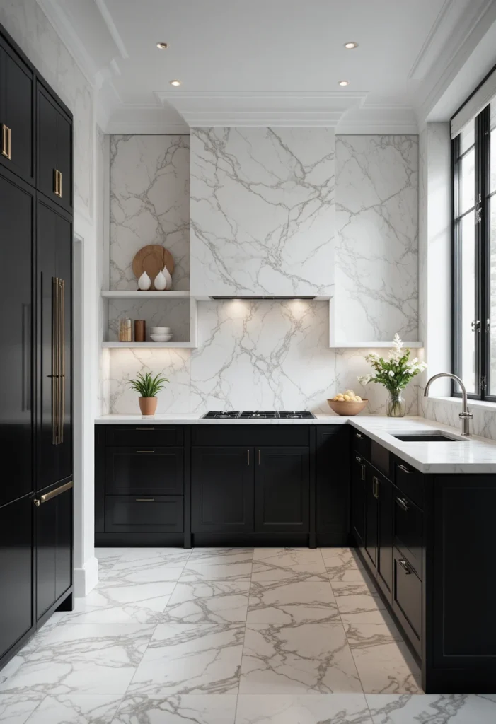 Pair With Marble Accents