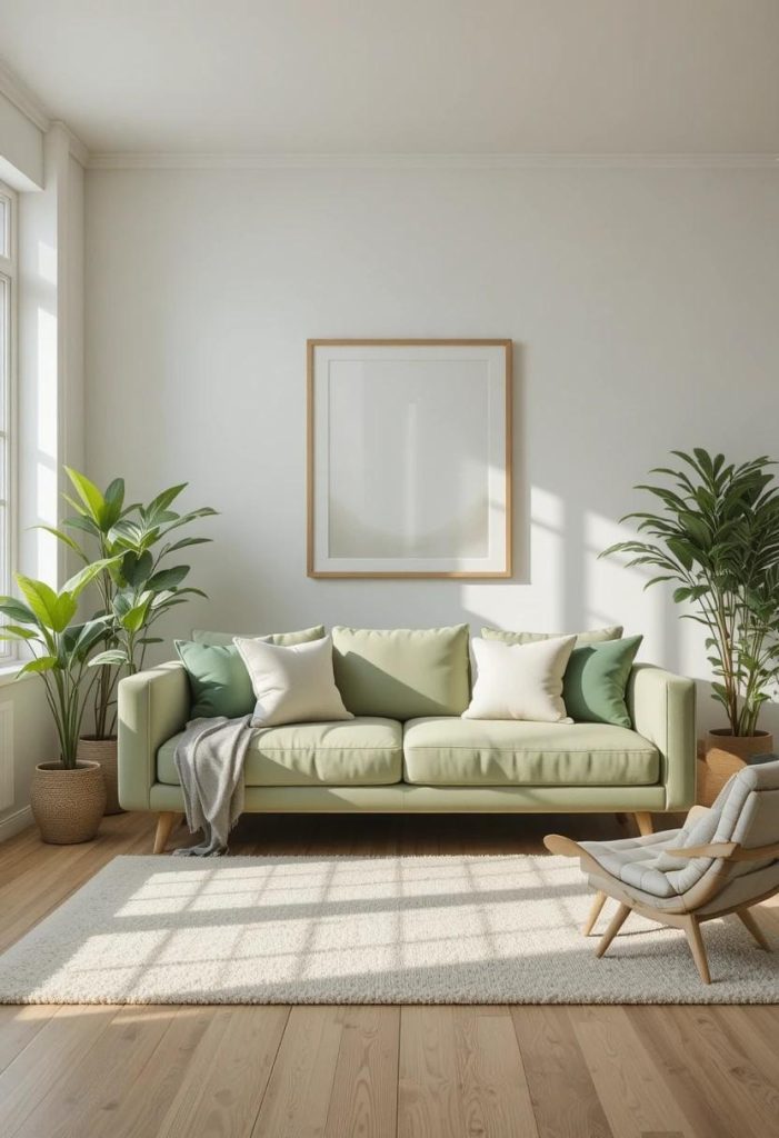 Sage Green and Warm White