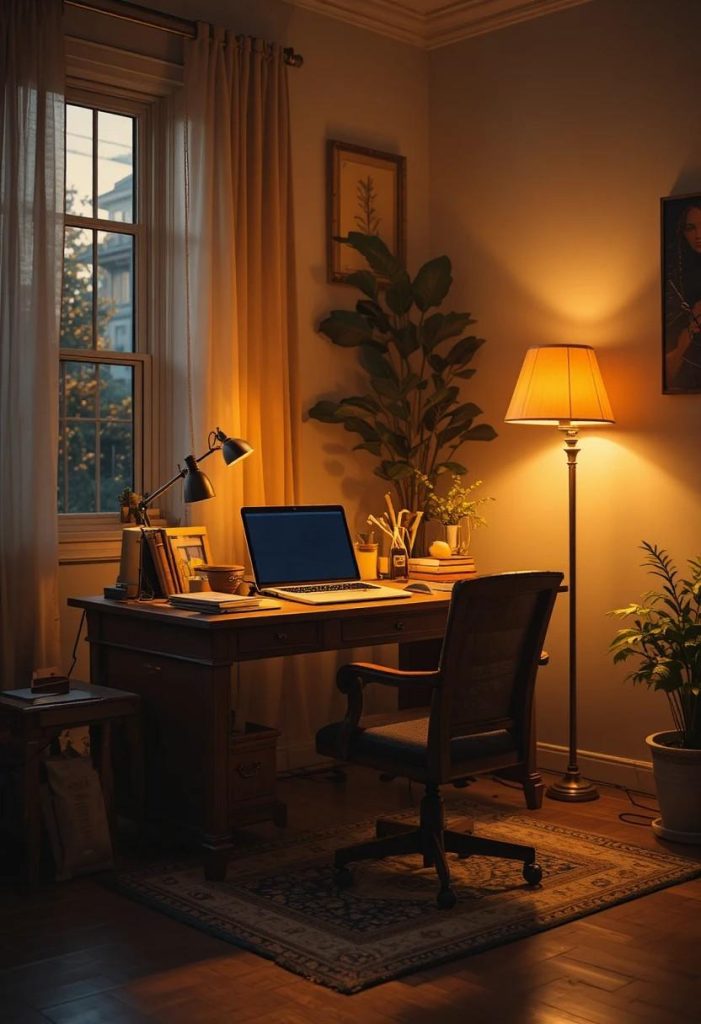 Layer in Warm Lighting