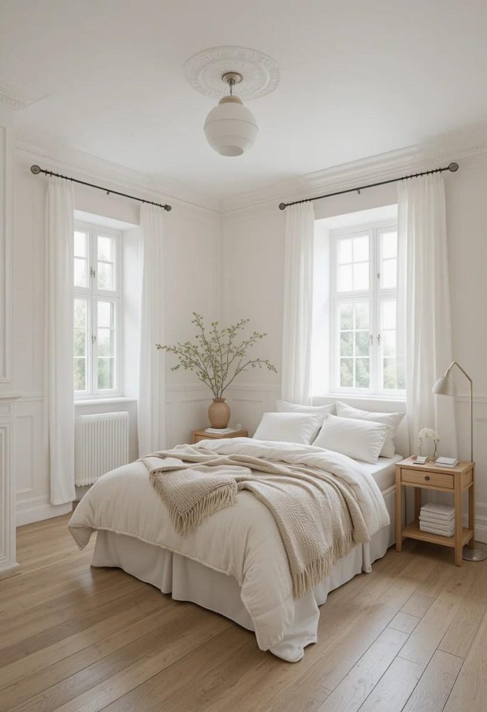 Hang Curtains at Ceiling Height: The Trick That Makes Any Small Bedroom Look Taller