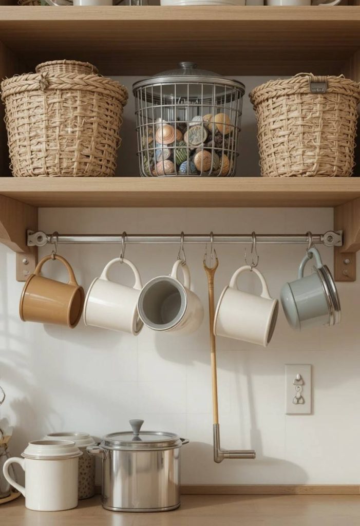 Add Under Shelf Hanging Storage
