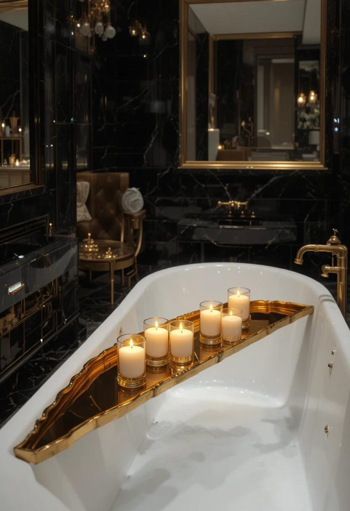 Add a Gold Bath Tray
