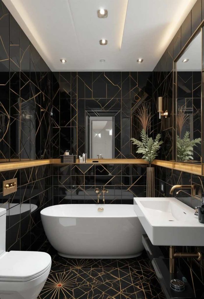 Use Gold Geometric Accents