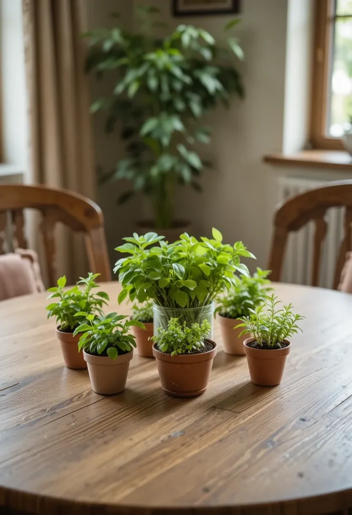 Add Fresh Herbs or Potted Plants