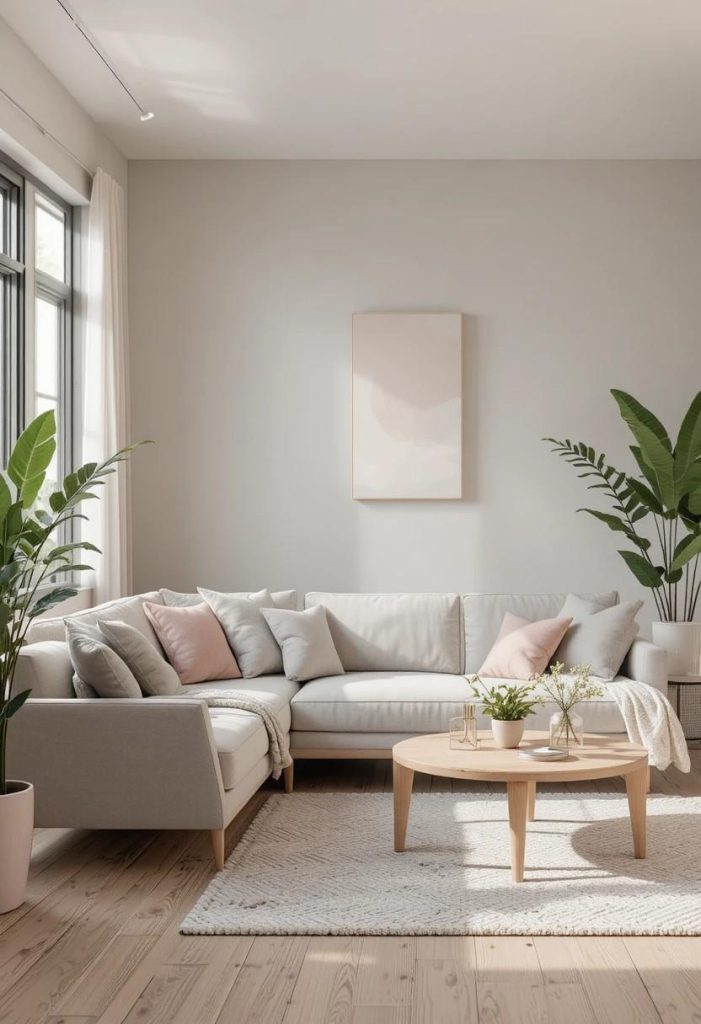 Warm Gray and Blush Wood