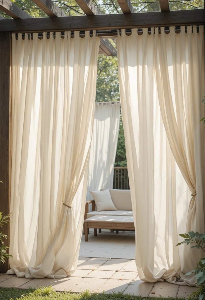 Add Cozy Outdoor Curtains