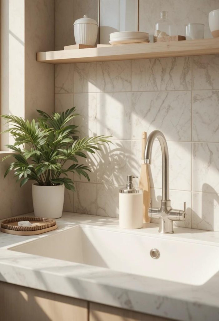 Add a Stylish Soap and Sink Set