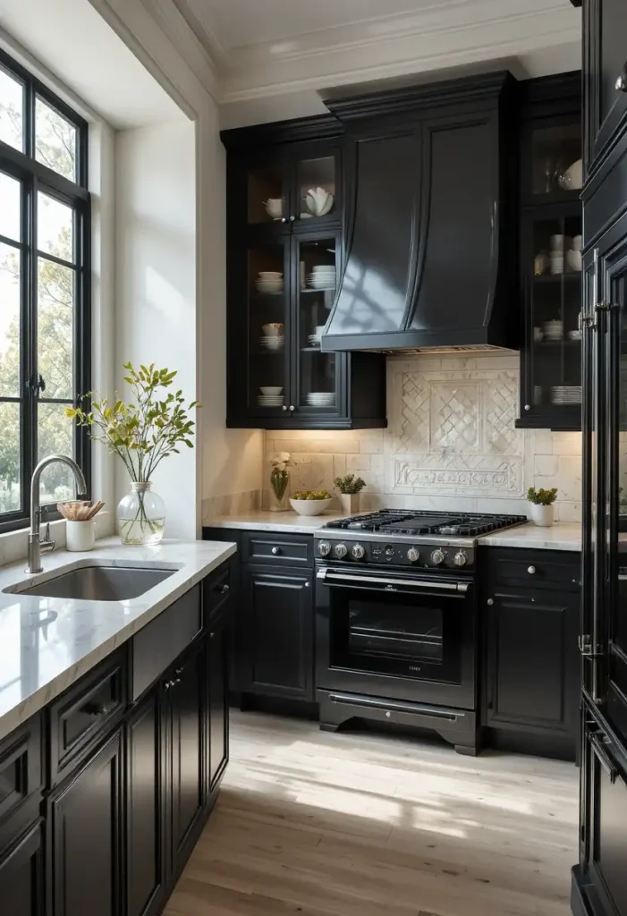 Add Glass-Front Cabinets