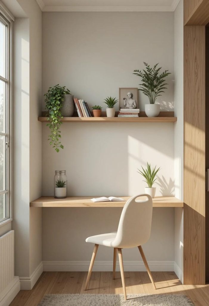 Use a Wall Mounted Desk for Small Spaces