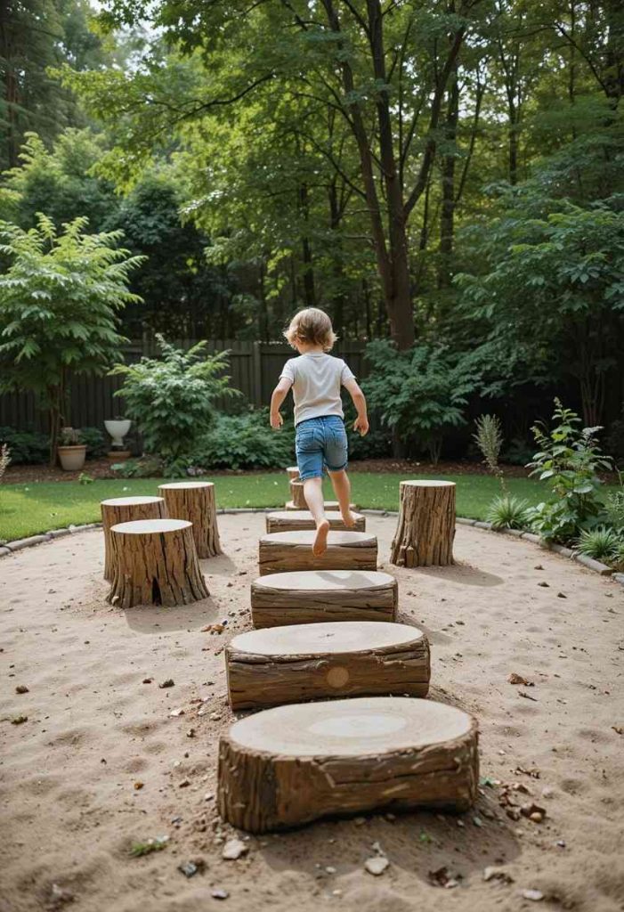 Add Fun Stepping Logs