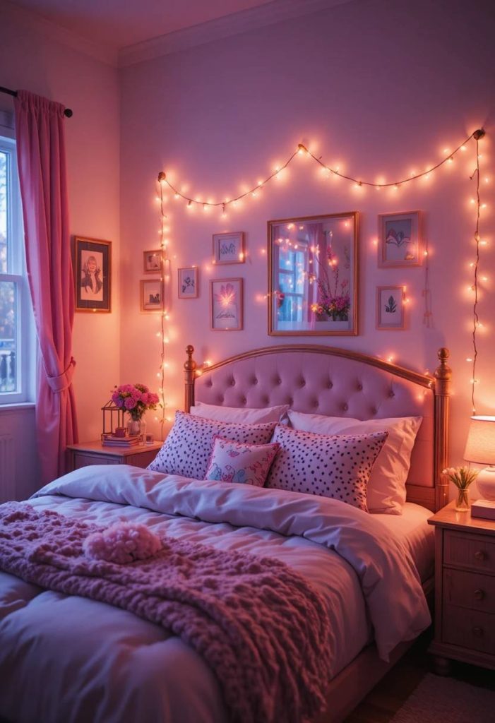 Add Cozy String Lights and Decor