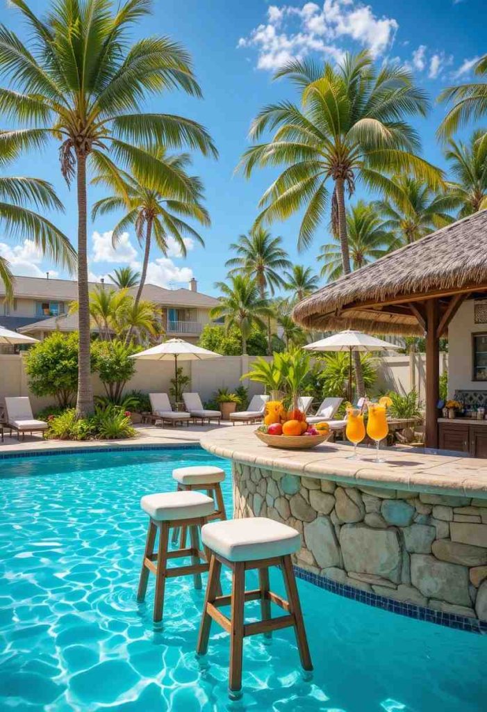 The Swim-Up Bar Pool