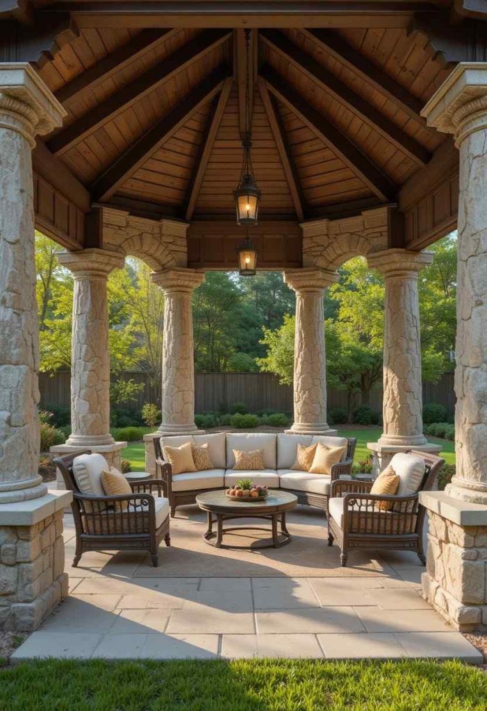 The Stone-Pillared Gazebo