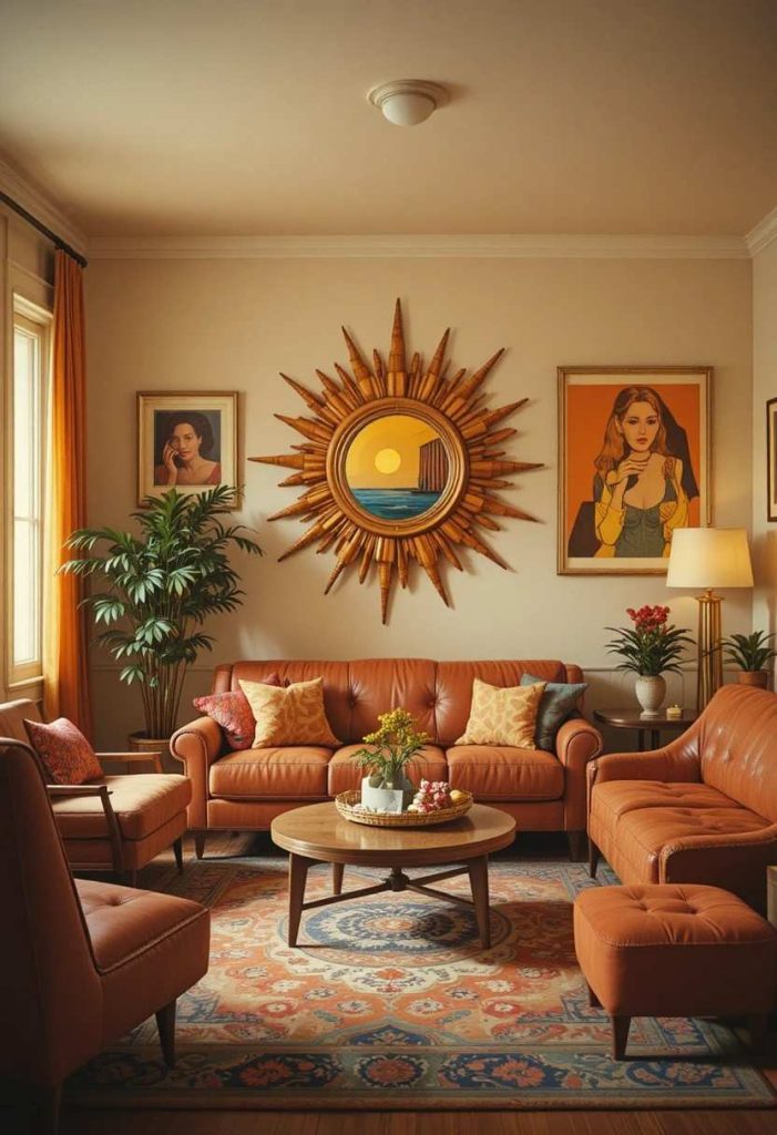 Add Sunburst or Retro Art