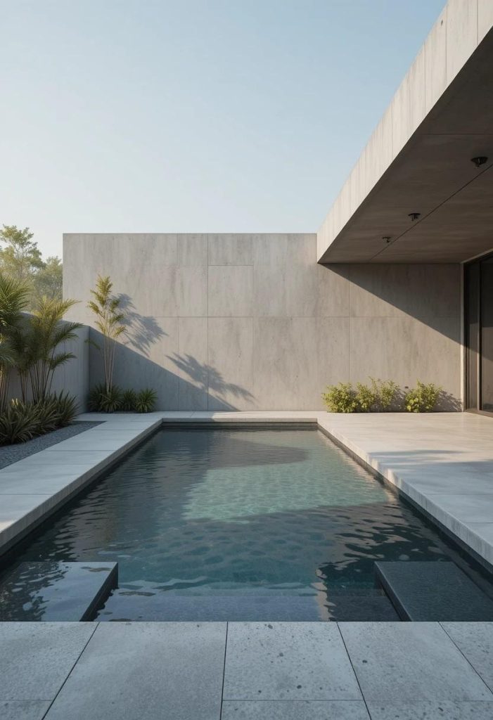 The Minimalist Concrete Pool