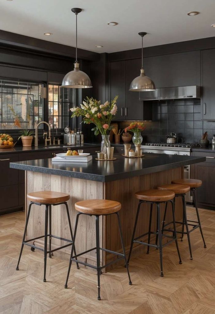 Add Warm Metallic Bar Stools