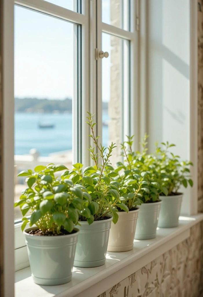 A Fresh Herb Garden on the Windowsill