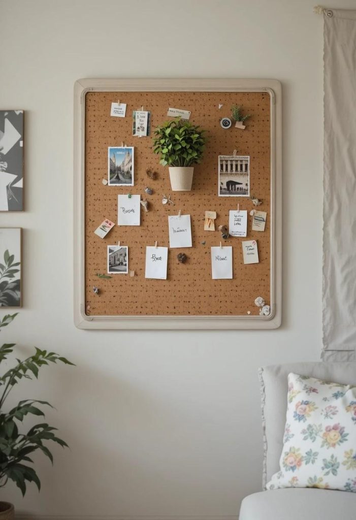 Style a Pegboard or Corkboard