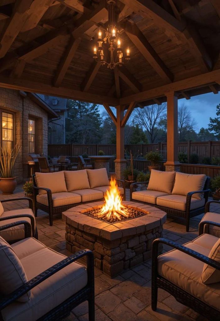 A Patio Fire Pit Lounge