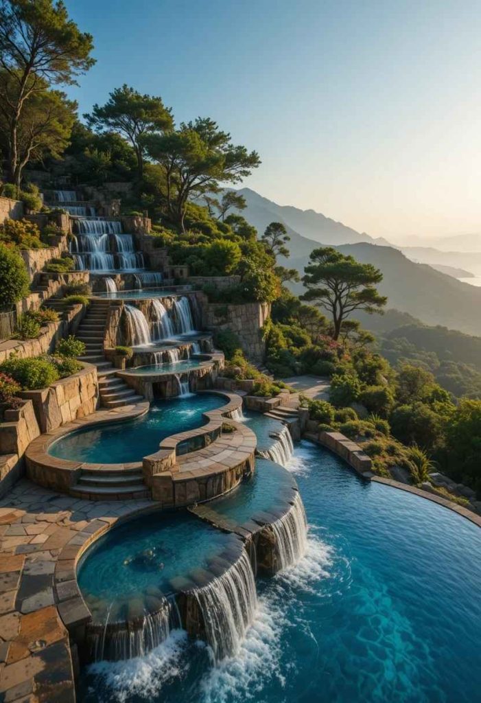 The Hillside Cascade Pool
