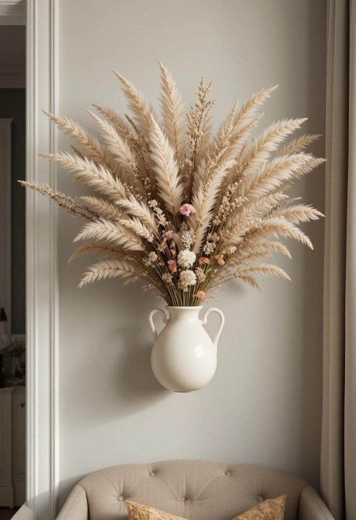 Hang Dried Flowers or Pampas