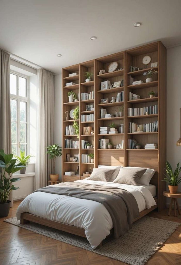 Use a Bookshelf as a Room Divider