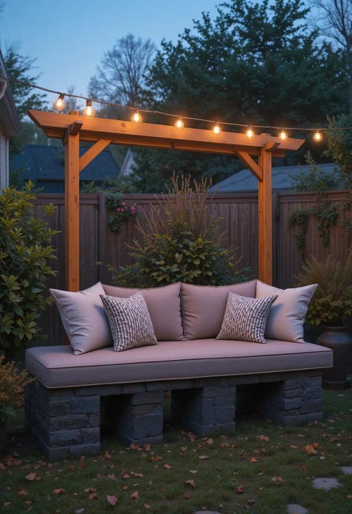 Make Cinder Block Bench Seating