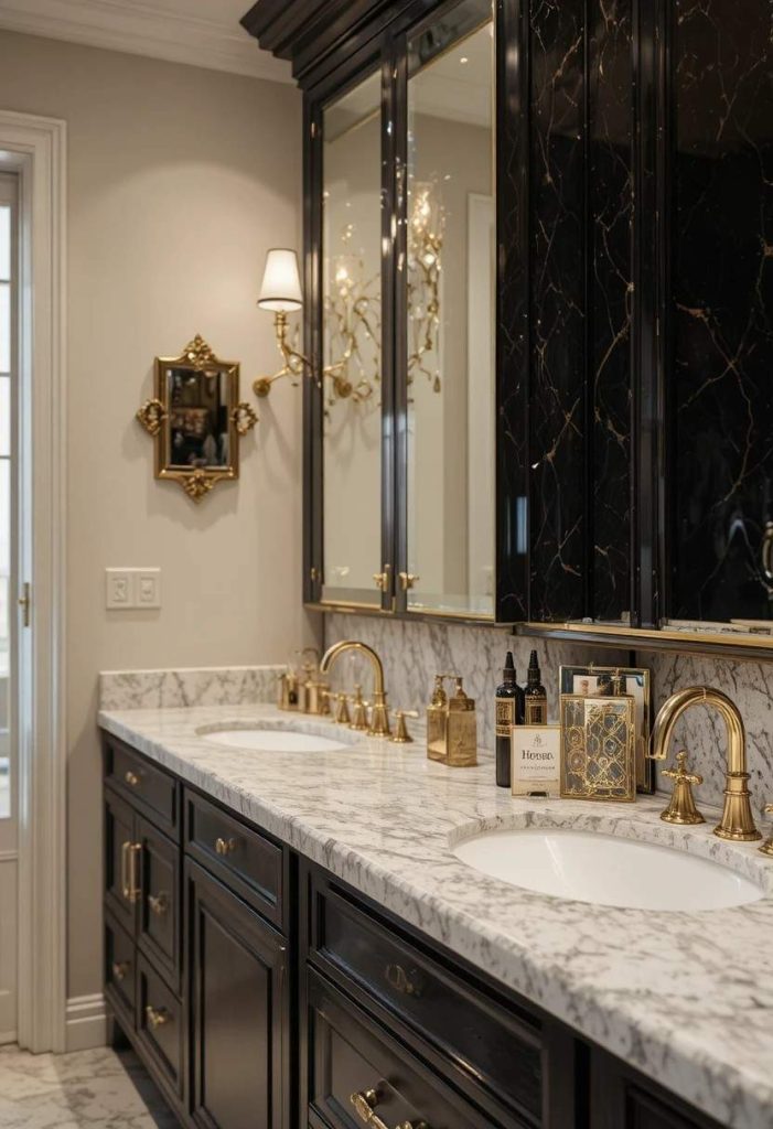 Use Gold Cabinet Hardware
