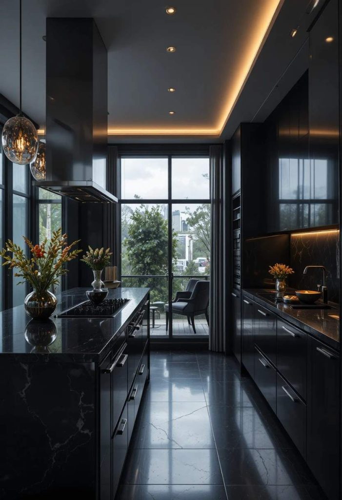 Go Bold With Black Cabinets Too