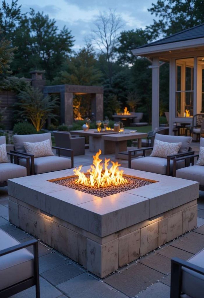 Try a Modern Gas Fire Table