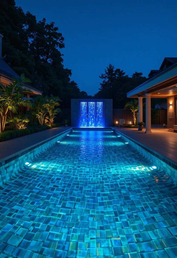 The Glass Tile Glow Pool
