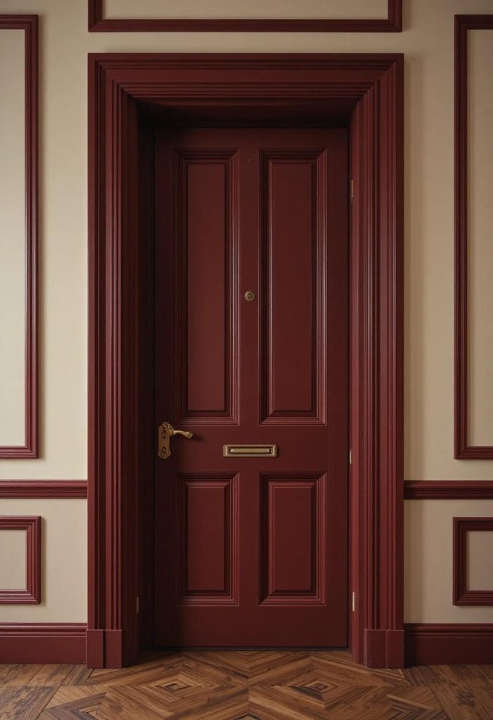 Painted Door Trim Contrast