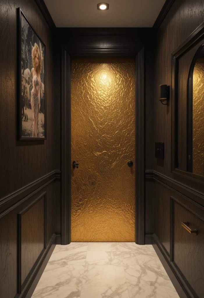 Metallic Gold Accent Door