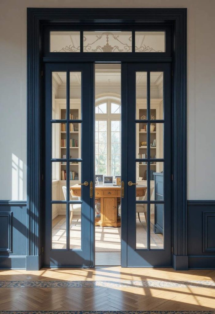 Painted Glass-Panel Door