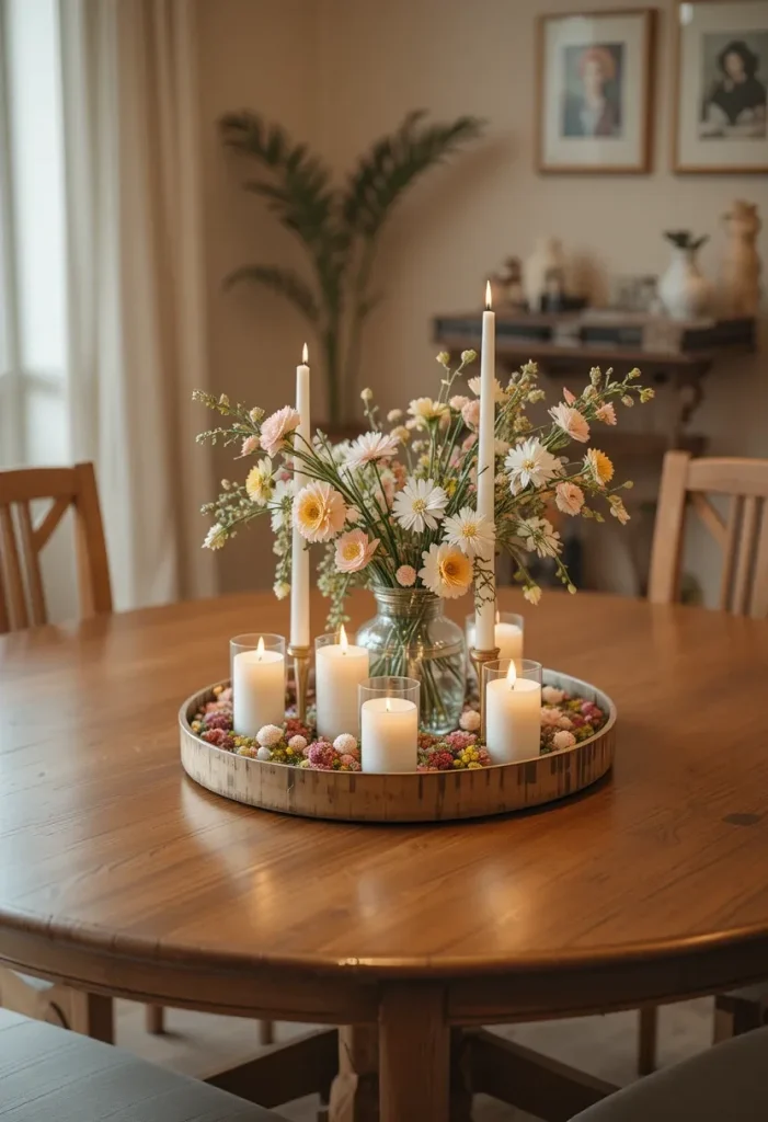 Add a Round Centerpiece Tray