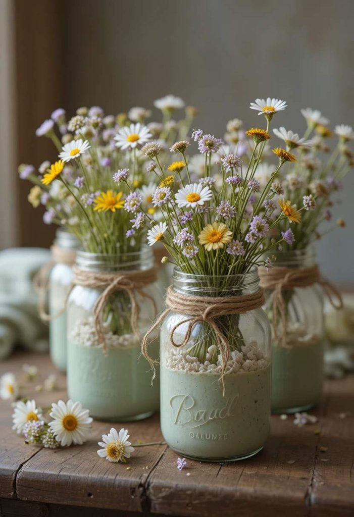 Mason Jar Vases